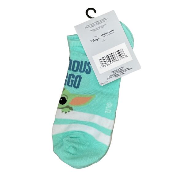 Star Wars Mandalorian No Show Child Yoda Socks - Picture 2 of 4